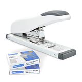 Rapesco 1391 Eco HD-100 nietmachine met grote capaciteit met 2000 nietjes type 923/10 mm, capaciteit van 100 vellen, zacht wit