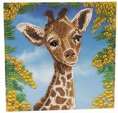 Crystal art diamond painting Crystal Card Kit | Diamond painting Baby Girafe | Martha Bowyer