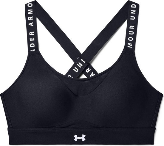 Under Armour Infinity High Bra Dames Sportbeha - Maat S - Black