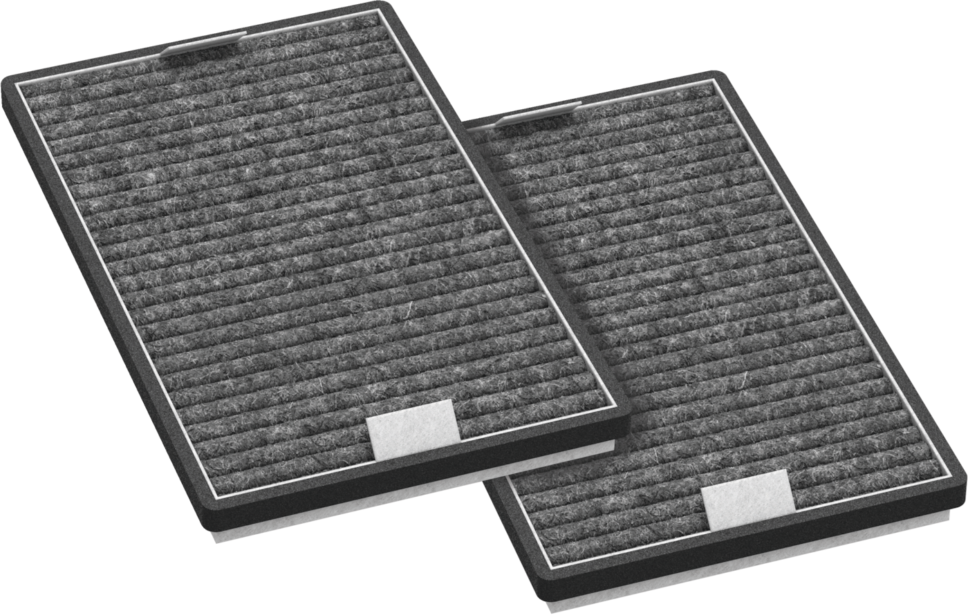 Miele DKF 19-P Afzuigkap filter - Zwart/Zilver - 2 stuks