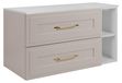 3xE living Meuble sous-vasque suspendu 100 cm, cachemire/blanc