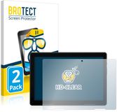 BROTECT - Screenprotector voor MEDION Lifetab E10814 - Folie Beschermfolie transparant 2 Stuks