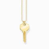 Thomas Sabo KE2129-413-39-L45V Halsketting Unisex 925er Zilver Geel Verguld 40-45cm