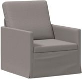 vidaXL Enkele bank Taupe 70 x 81 x 82 cm Stof