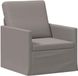 vidaXL Enkele bank Taupe 70 x 81 x 82 cm Stof