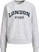 JACK&JONES Meisjes JREBWOHIO Sweat Crew Neck Trui L Lichtgrijs Melange
