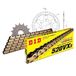 Kettingset DID Stealth Kettingset 520VX3 / 114 Klinknagel Slot Goud voor Kawasaki Z E-versie 800 cc bj. 2013-2017