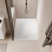 Stano. Receveur de douche 80 x 140 cm extra plat Piatto en Solicast® surface ardoisée blanc