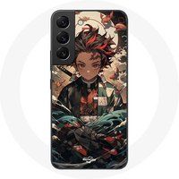 Maniacase Etui voor Samsung Galaxy S21 FE Demon Slayer Tanjiro Anime Manga