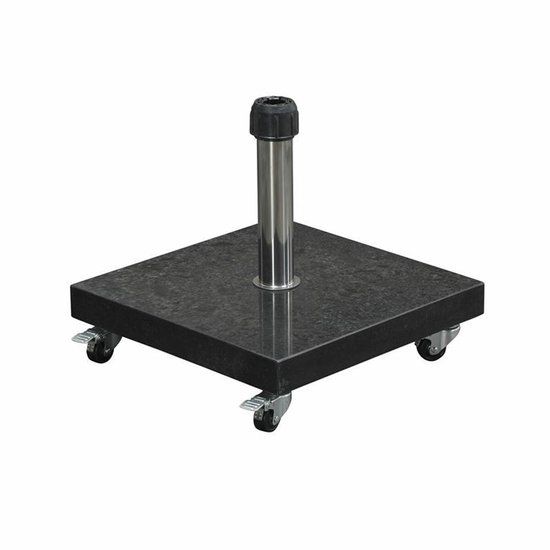 Eureka Granieten Parasolvoet - 60 kg - Royal Antraciet - Verrijdbaar