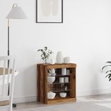 vidaXL LED Dressoir Oudhout Bewerkt Hout 60,5 x 37 x 67 cm