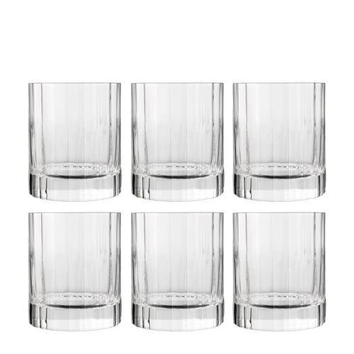 Luigi Bormioli Bach waterglas Ø8 25 cm set van 6 Transparant