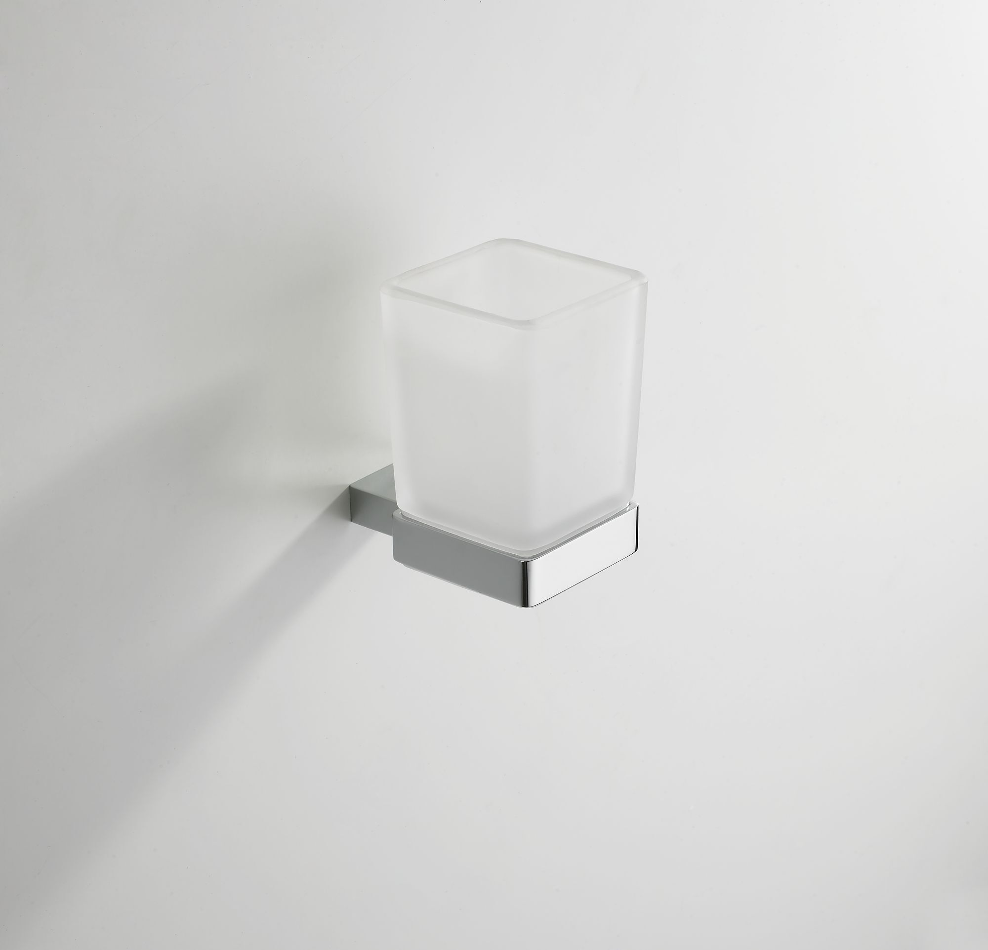 Wiesbaden Mueller Cube glashouder met glas chroom