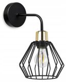 Applique murale, lampe carrée, lampe en métal, avec câble, LED