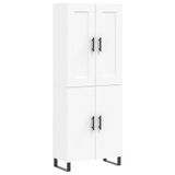 VidaXL Hoge kast, wit, 69,5 x 34 x 180 cm, houtvezel