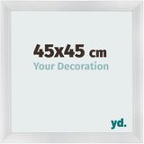 yd. Cadre photo 45x45 cm - MDF - Argent mat - Pisa