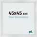 yd. Cadre photo 45x45 cm - MDF - Argent mat - Pisa