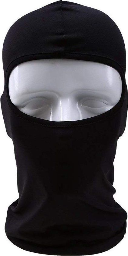 Balaclava Helmmuts - Winter Muts Face Mask Nek Warmer Masker - Zwart - Unisex - Maat 1