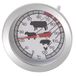 wenco Premium analoge braadthermometer, 11 cm, ideaal voor controle van het vlees bij het koken in de oven, glas/roestvrij staal, zilver