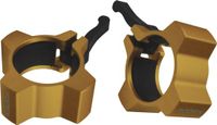 Toorx Aluminium Pro Collar Set - Lock Jaw Collar - voor 50 mm stangen - Goudkleurig