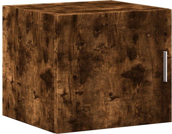 vidaXL Wandkast 45x42,5x40 cm bewerkt hout gerookt eikenkleurig