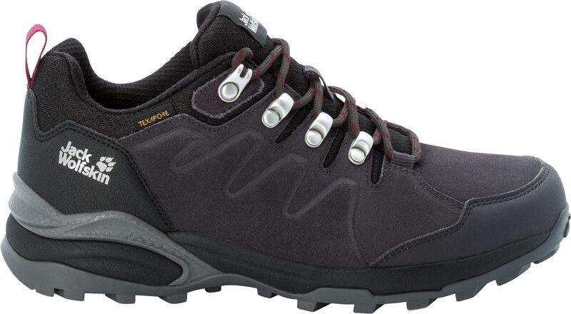 Jack Wolfskin Refugio Texapore Lage Wandelschoenen Dames - Grijs/Violet - Maat 40
