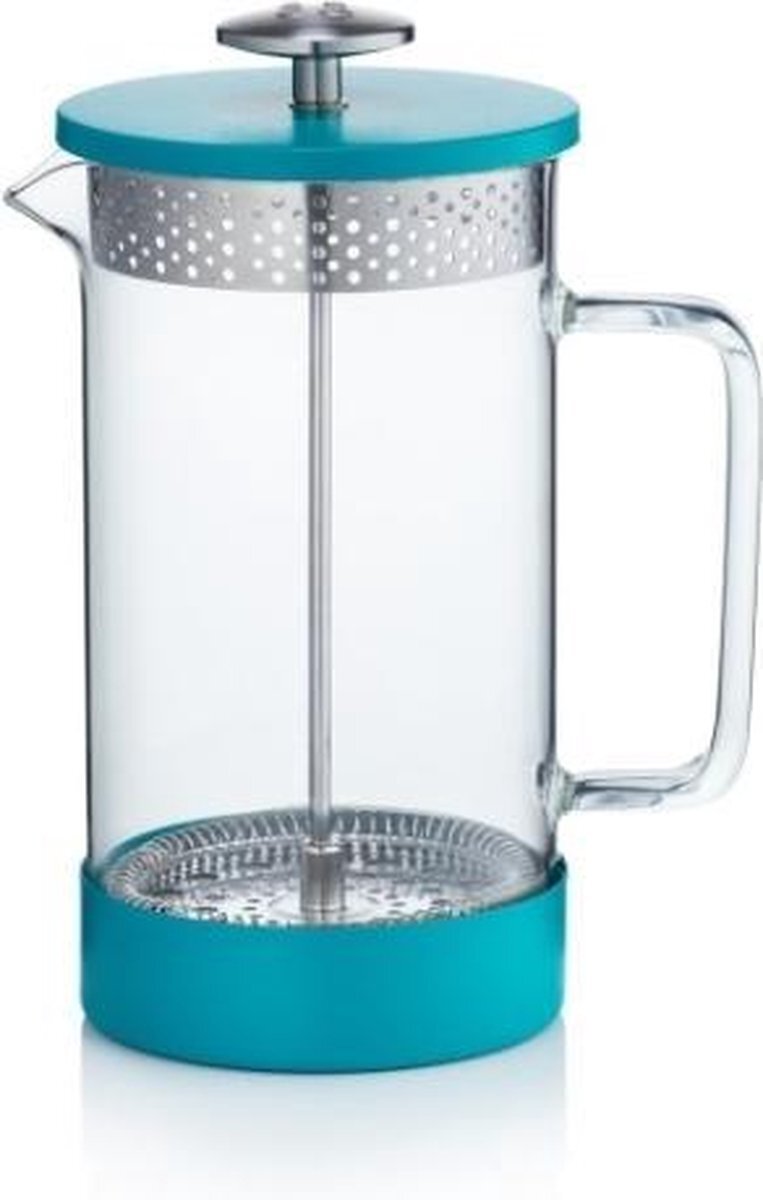 Barista & Co cafetière Core 900 ml glas/RVS blauw