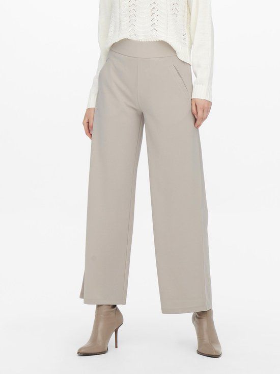 JDY JDYLOUISVILLE CATIA WIDE PANT JRS NOOS Women's Trousers - Size XL/32 - Chateau Gray
