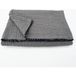 Dessus de lit en coton lavé matelassé boutis gris 180x250 cm