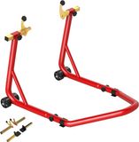 HOMCOM Motorfietsstandaard - Staal - 69x58,5x34,5 cm - Rood