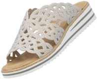 Rieker Slipper Beige Steentjes