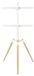 Support TV au sol - Pied TV pour écrans de 80–165 cm - VESA 60x40 cm - Double plateau - Réglable en hauteur - Blanc