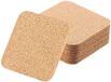 RUNFENG Lot de 8 sous-verres en liège, 3 mm d'épaisseur, 10 cm, antidérapant, carré