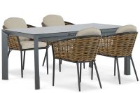 Lifestyle Garden Furniture Lifestyle Lifestyle Nice/Alicante 180/240 cm dining tuinset 5-delig