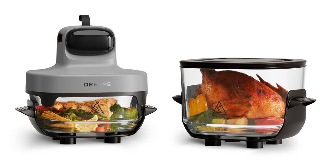 Dreame Tasti Airfryer - 1500W Heteluchtfriteuse - Zwart, Transparant, Wit