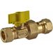 Riko Robinet à boisseau sphérique gaz - Laiton - Gastec - 15mm compression x 15mm compression