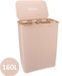 KROMS Panier à linge 3 compartiments - Sable - 160L - Bambou