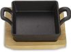 Ibenzoa® Durable Iron Serving Dish with Serving Board