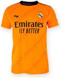 Real Madrid CF Real Madrid Voetbaltenue Uit - 2024-2025 - Kinderen - Shirt en Broekje - Oranje - Maat 116