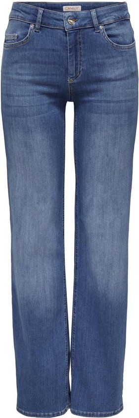 Only Jeans Onlblush Mid Straight Dnm Rea12187 - Medium Blue - W25/L34
