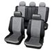 Petex 20475918 Autostoelhoes Stoelbekleding Set Universal Kreta maat SAB 2 Vario Plus, 15-delig, grijs