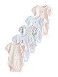 Next - Meisjes - Set van 5 babyrompertjes met korte mouwen - Roze