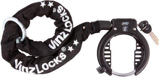 Vinz Levanne Ringslot ART 2 + Insteekketting - 90 cm / Fietsslot met Ketting