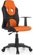 HJH OFFICE Kiddy Racer AL - Bureaustoel - Kinder - Zwart / oranje Ergonomische kinder bureaustoel KIDDY