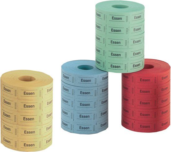 Herlitz Etiketten voor porties/maaltijden, 30 x 55 mm, 1.000 stuks per rol
