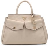 GUESS Blake Girlfriend Satchel Bone Logo beige