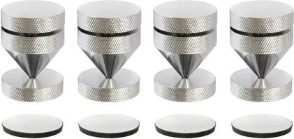 Dynavox 205049 Sub-Watt-absorber - 4 stuks - Chroom