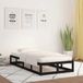Maison Exclusive - Lit en bois massif, noir, 75x190 cm