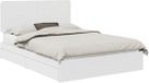 vidaXL Opbergbed met lade en hoofdeinde Wit 140 x 200 cm Bewerkt hout