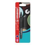 STABILO Flow balpen met blauwe vulling, zwart